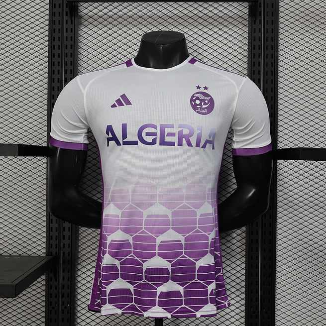 25-26 Algeria special version white purple soccer jersey size S-2XL