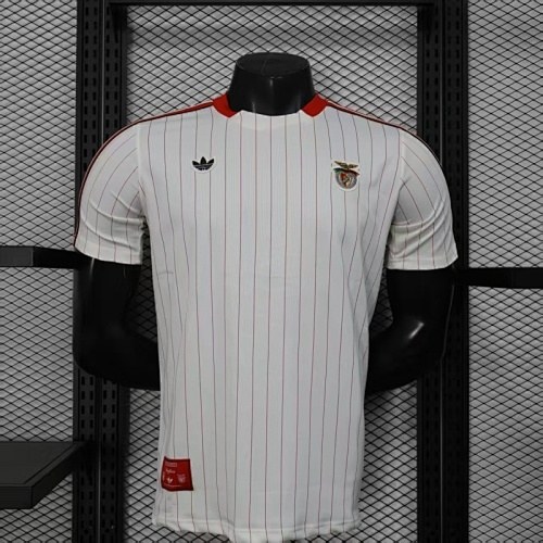 25-26 Benfica White Retro Model Player Version size S-2XL