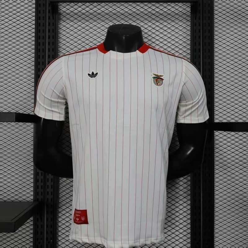 25-26 Benfica White Retro Model Player Version size S-2XL