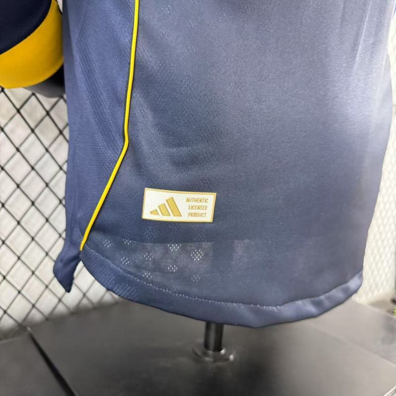 25-26 Boca home long sleeve player version jersey