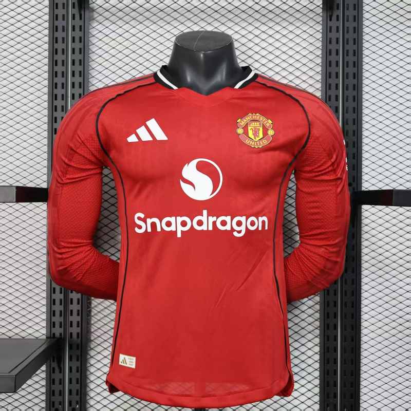 25-26 MNU home long sleeve player version jersey