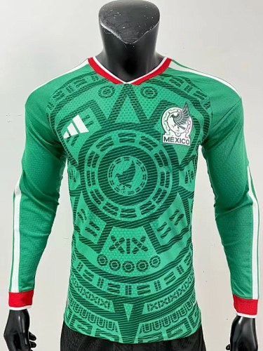 25-26 Mexico home long sleeve player version jersey