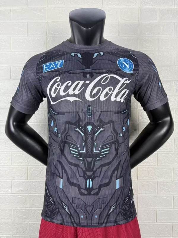 25-26 Napoli gray Coca Cola Player version jersey