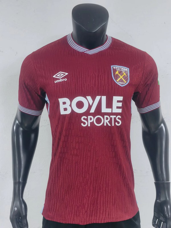 25-26 West ham home player version soccer jersey