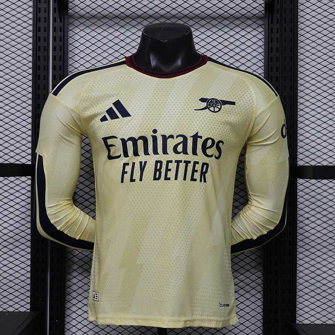 26-27 Player Arsenal Third Away Long Sleeve Kit S-3XL Cheap Football Jersey Wholesale Yupoo