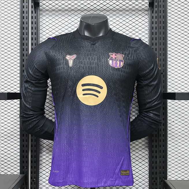 26-27 Player Barcelona Away Long Sleeve Kit S-3XL Cheap Football Jersey Wholesale Yupoo