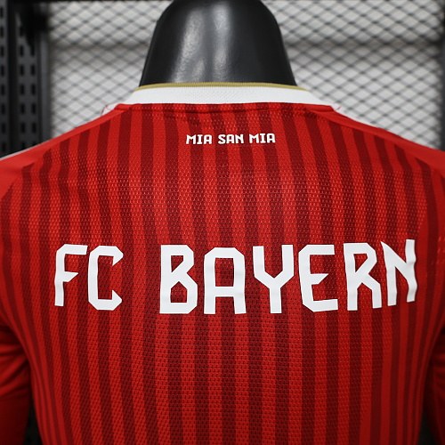 26-27 Player FC Bayern Home Long Sleeve Kit S-3XL Cheap Football Jersey Wholesale Yupoo