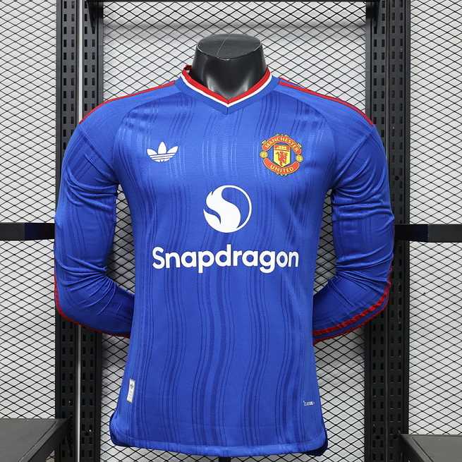 26-27 Player Manchester United Away Long Sleeve Kit S-3XL Cheap Football Jersey Wholesale Yupoo