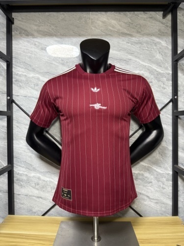 Arsenal 2025/26 red retro version player version jersey size S-2XL