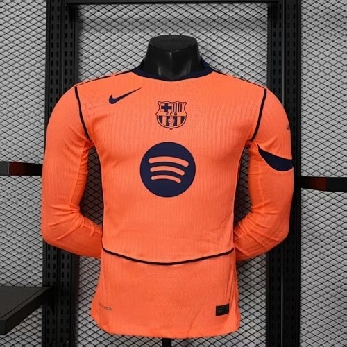 Barcelona 2025/26 Third Away Long sleeve Player version Jersey