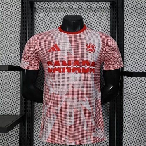 Canada 2026 World Cup Pink and White Player Version soccer jerseys