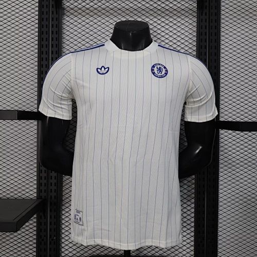 Chelsea 2025/26 White retro Player version jersey size S-2XL