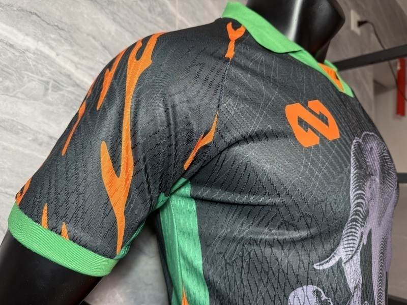 Ivory Coast 2025/06 Black Special Player Version soccer jersey size S-2XL