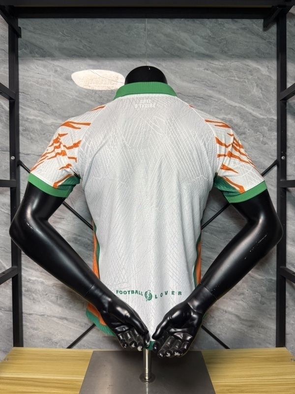 Ivory Coast 2025/06 white Special Player Version soccer jersey size S-2XL