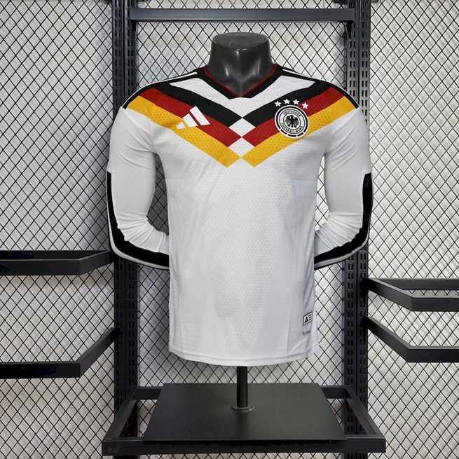 Mens Germany 2026 World Cup Home Long Sleeve Jersey Player Version