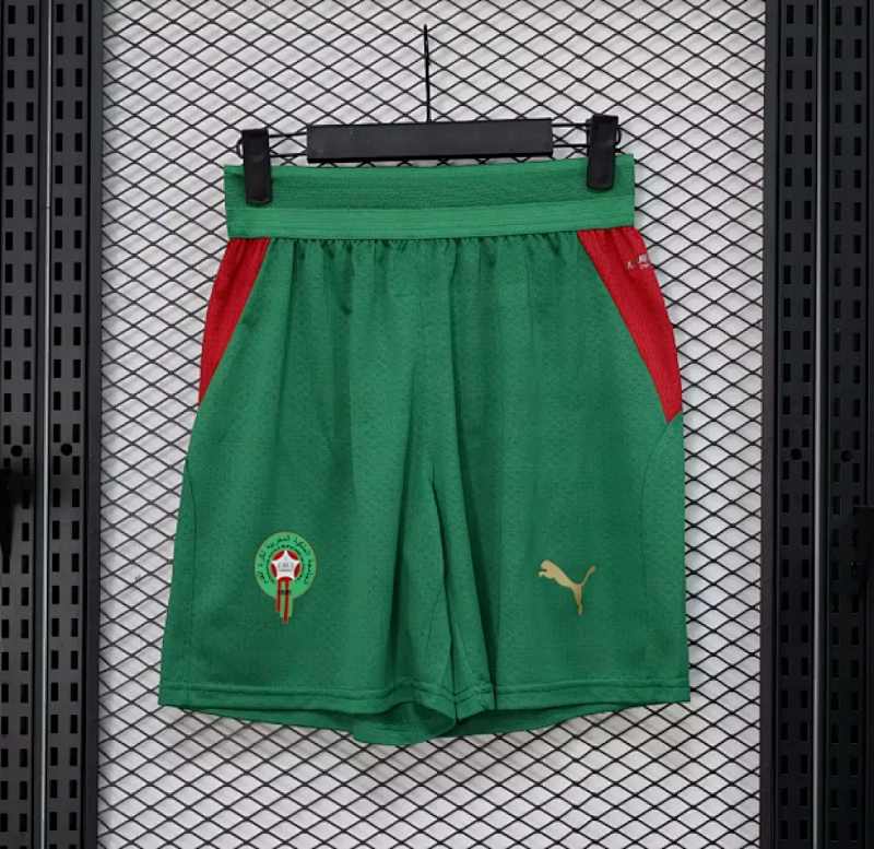 Morocco 2026 Green Player Version Shorts