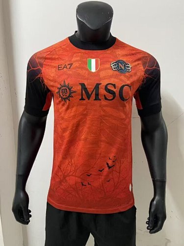 Naples Napoli 2025/26 Halloween version Red Player Edition soccer Jersey S-2XL
