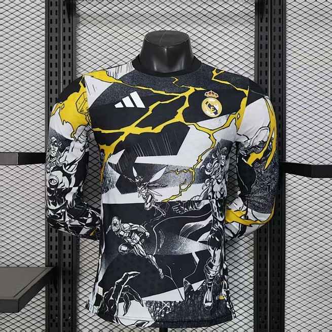 Real Madrid 2025/26 Pre-Match Long Sleeve Player Edition Jersey