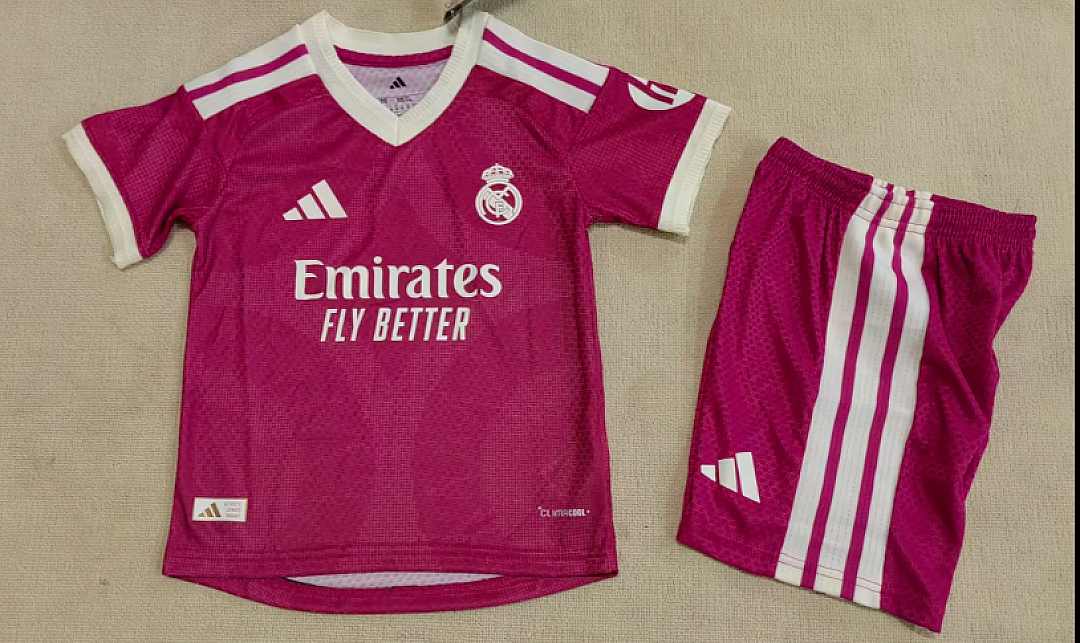 Real Madrid 2026/27 Away Player Version Kids kit Jerseys SIZE 16-28