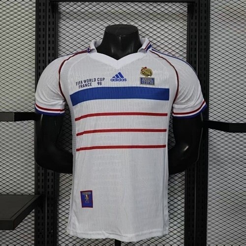 Retro France 1998 Away Player Version jersey