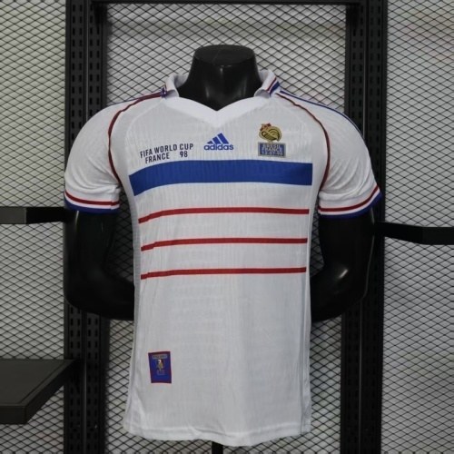Retro France 1998 Away Player Version jersey