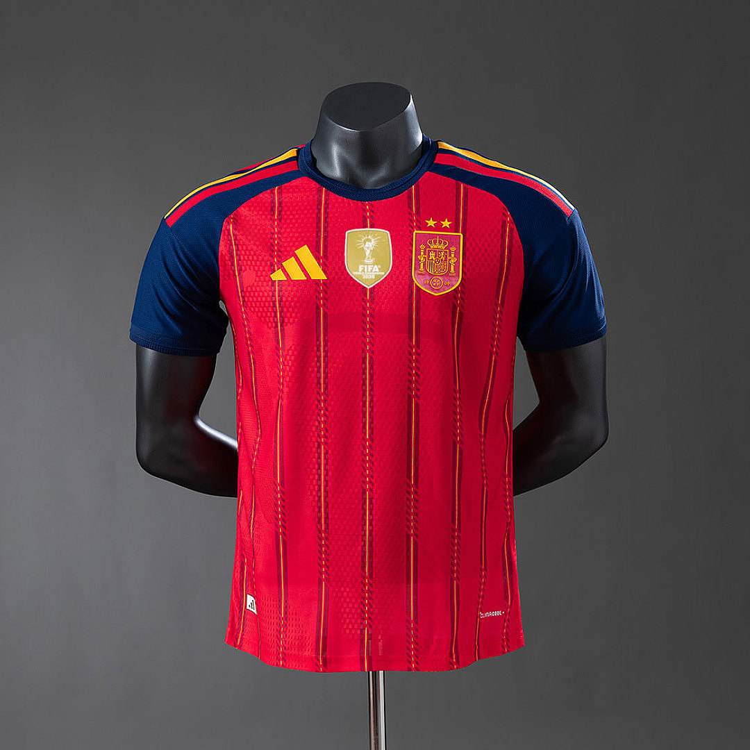 Spain 2026 Home 2-Star Champion Edition Player Version Jersey