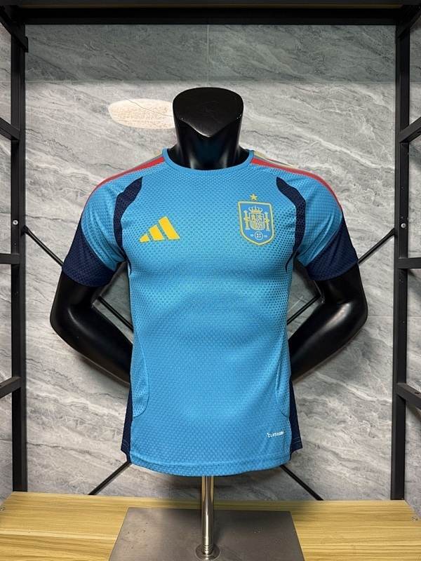 Spain 2026 Sky Blue Training Player Version jersey