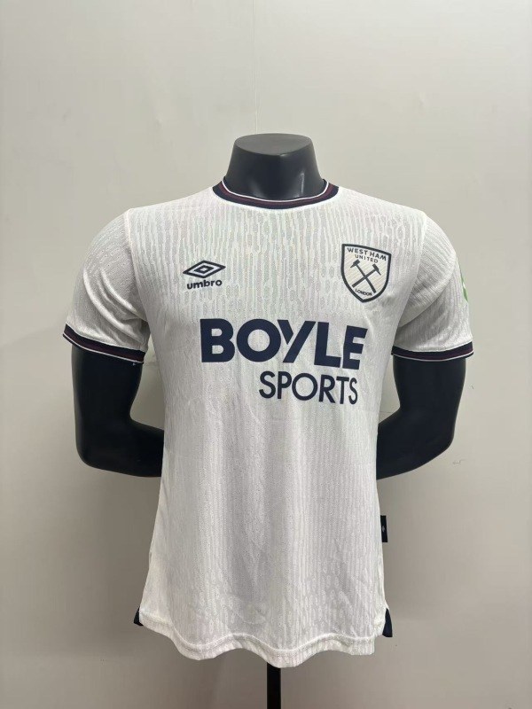 West Ham United 2025/26 Away player version size S-2XL
