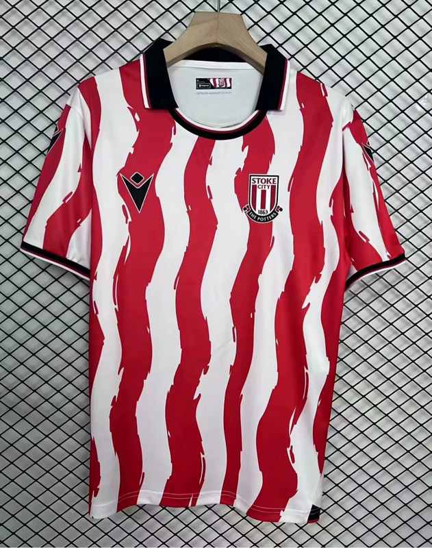 25-26 Stoke City home soccer jersey