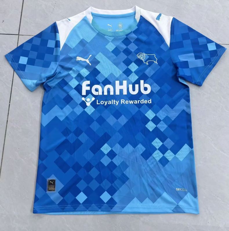 Derby County 2025/26 Third Away soccer jersey