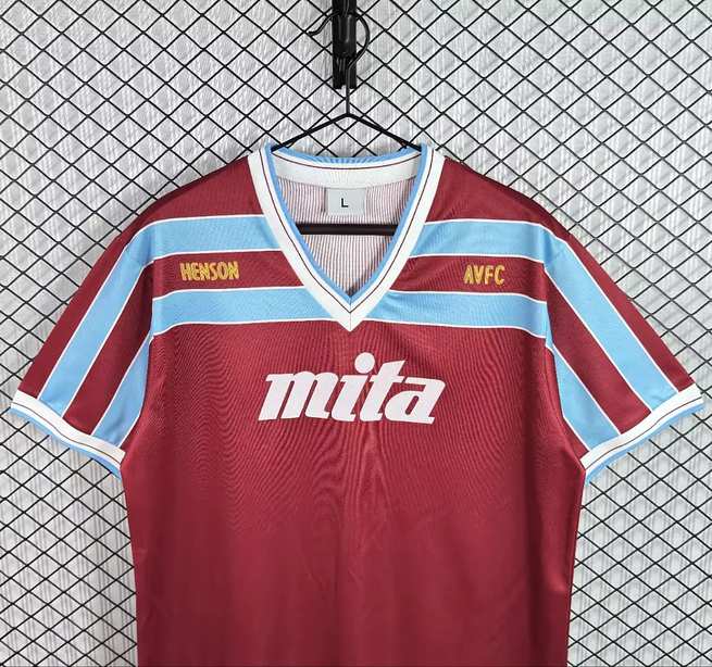 1985/87 Aston Villa Home Retro Soccer Jersey S-2XL