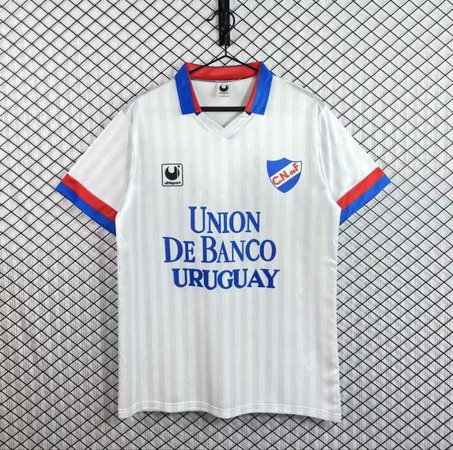 1989 Club Nacional de Football Home Retro Soccer Jersey S-2XL
