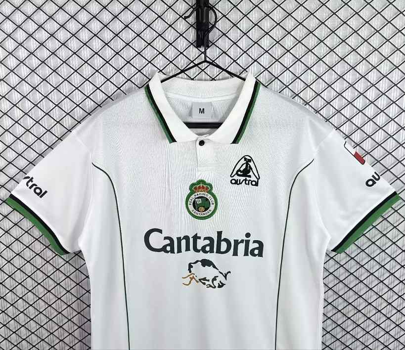 1998-01 Racing de Santander Home Retro Soccer Jersey Size S-2XL