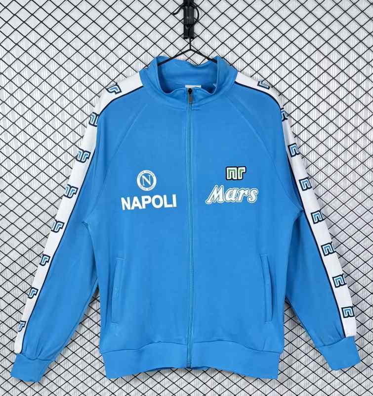 Retro 1988-89 Napoli blue jacket size S-2XL