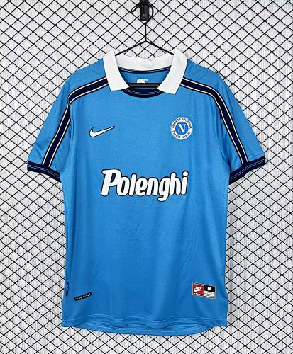 Retro 1998-99 Napoli home soccer jersey size S-2XL