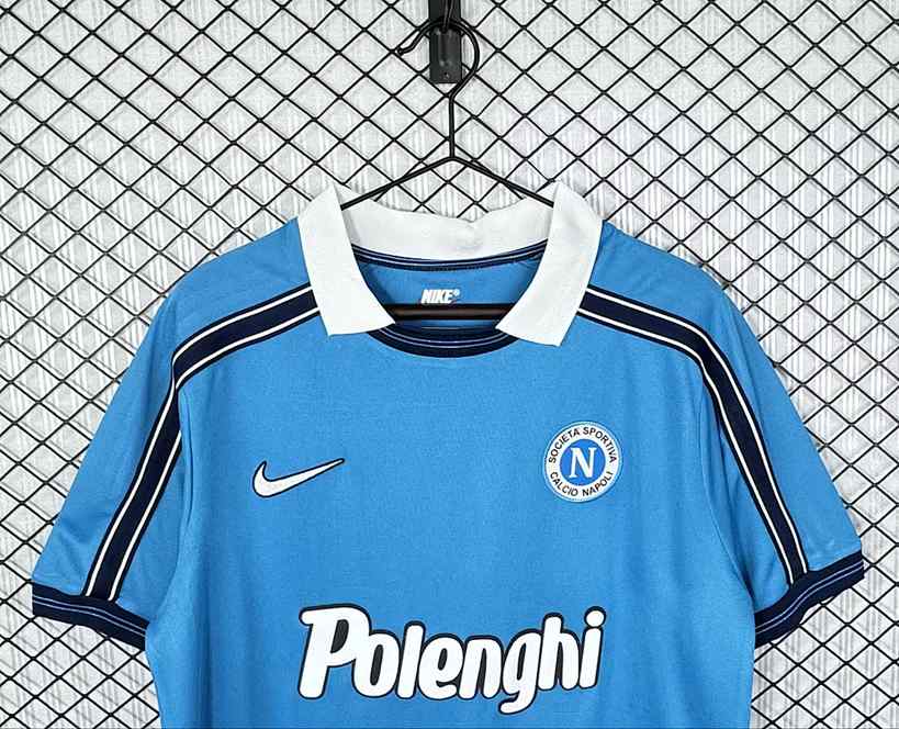 Retro 1998-99 Napoli home soccer jersey size S-2XL