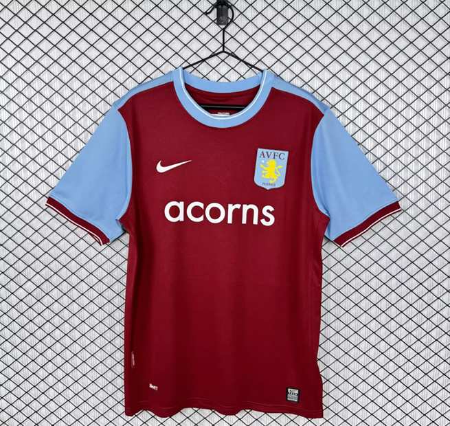 Retro Aston Villa 2009/10 home soccer jerseys