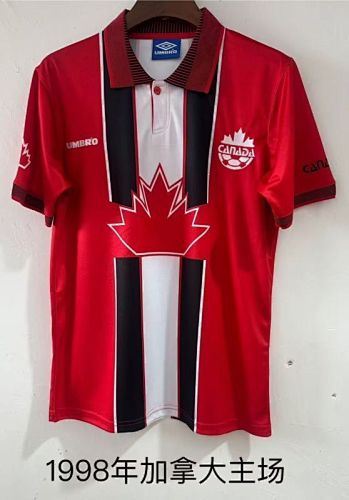 Retro Canada 1998 home soccer jerseys