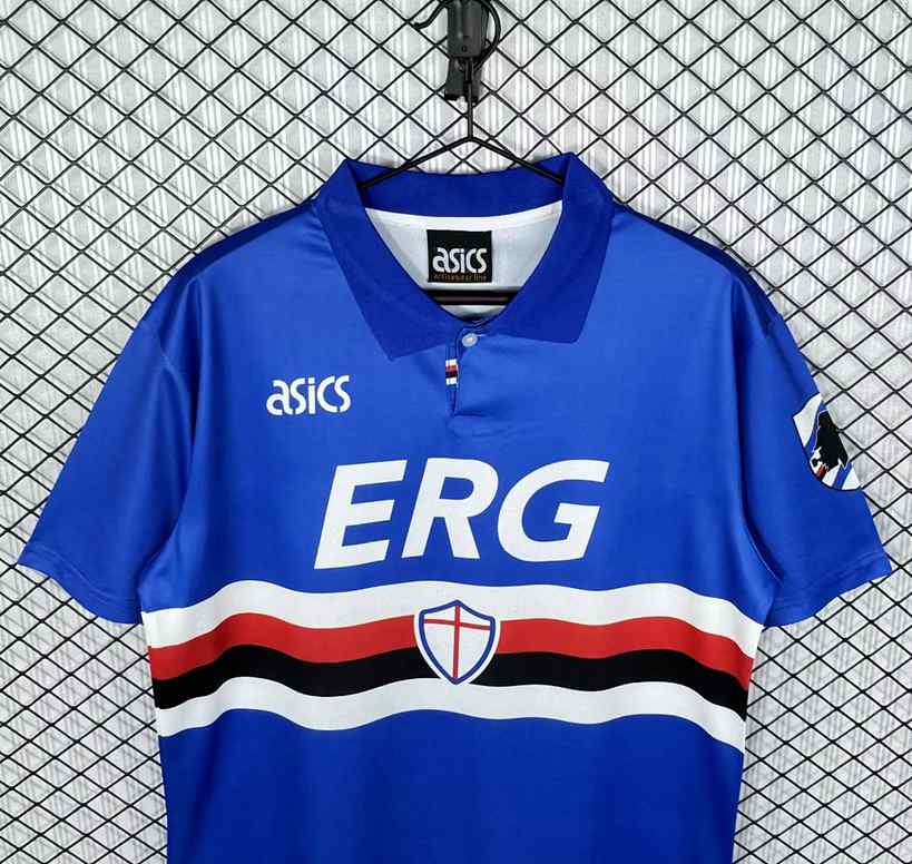 Retro Sampdoria 1993/94 home soccer jersey size S-2XL