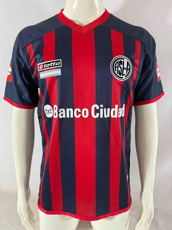 13-14 San Lorenzo home Retro soccer jersey