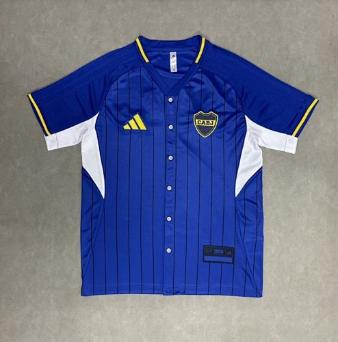 25-26 Boca blue baseball jersey