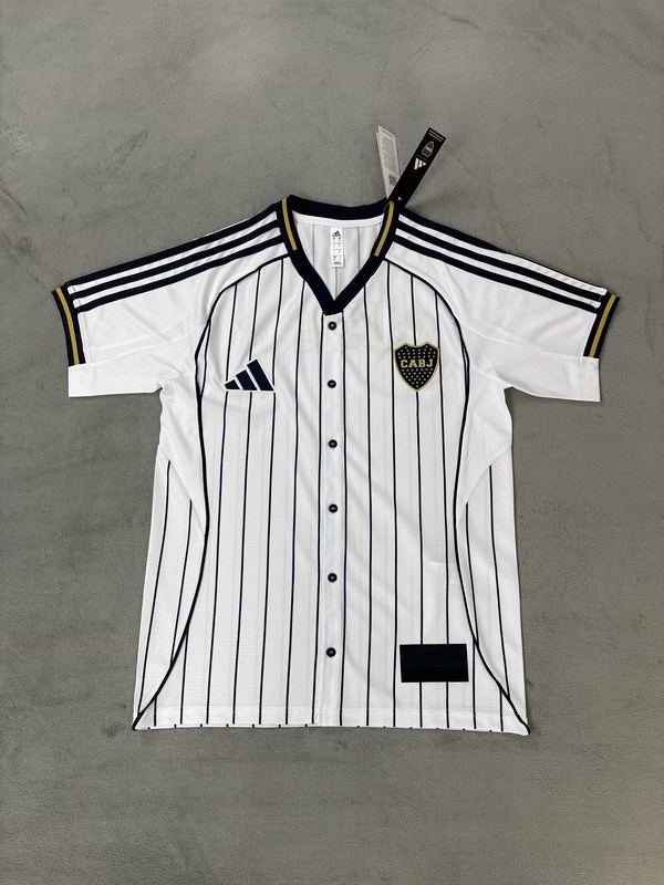 25-26 Boca white baseball jersey