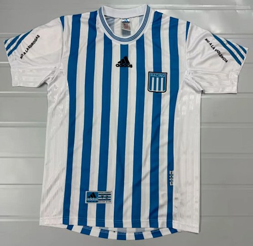 Retro 99-00 Racing Club de Avellaneda home soccer jersey size S-2XL