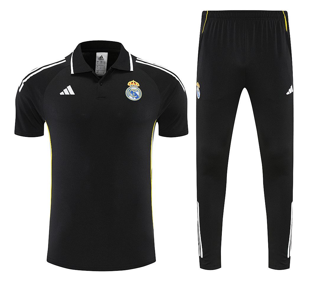 Real Madrid 2025/26 Black POLO Suit