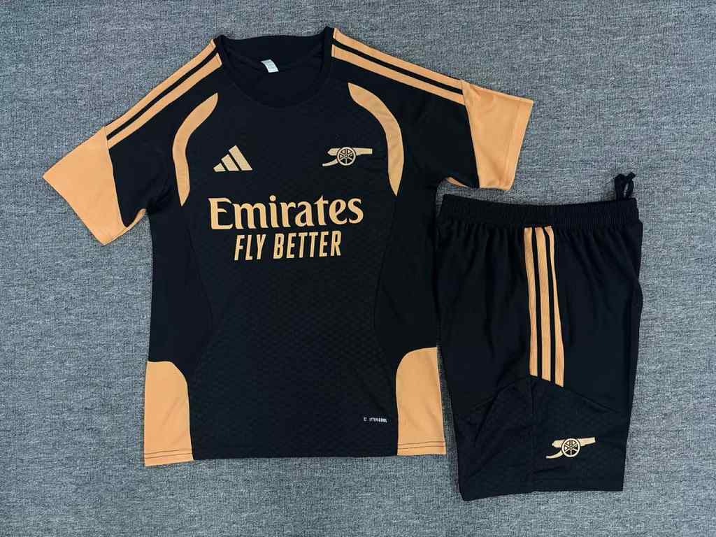2026/27 Arsenal Black Training Kids Kit Size 16-28