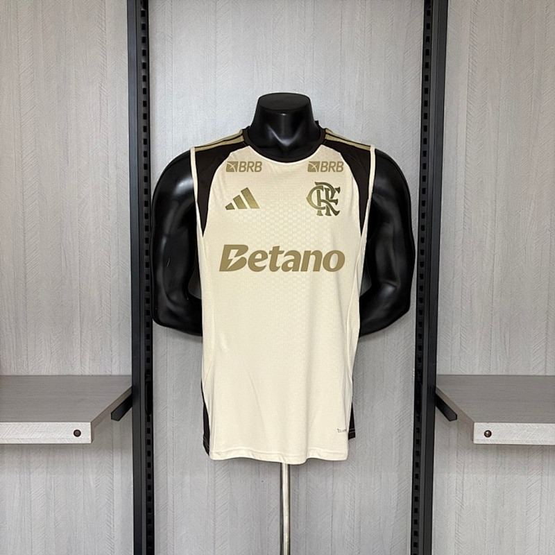 2026/27 Flamengo Training Beige Vest All Sponsors S-4XL