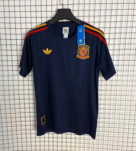 2026 Spain Dark Blue Training Soccer Jersey S-4XL