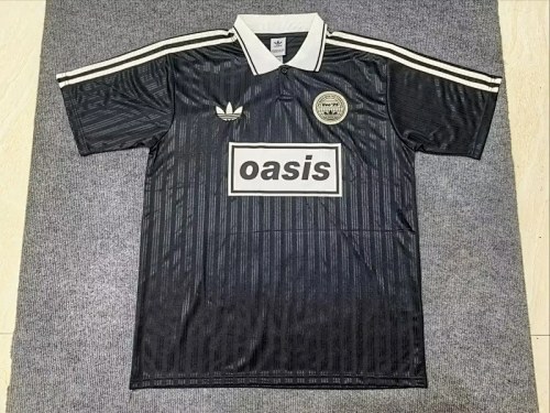 25-26 Adi x Oasis Tour Jacquard Black Jersey
