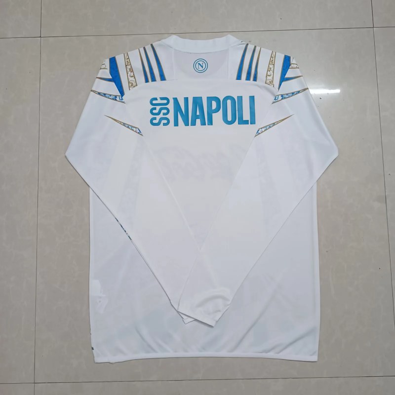 25-26 Napoli white training long sleeves jersey