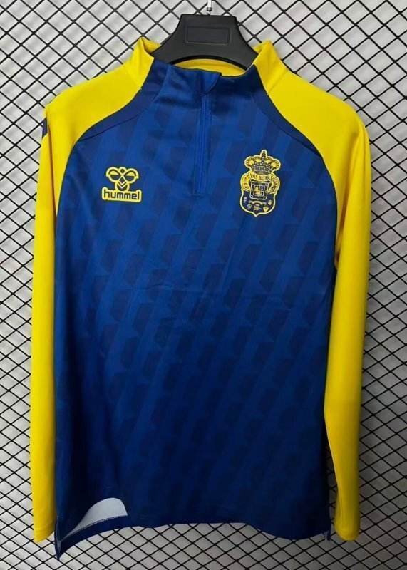 Las Palmas 2025/26 Blue and Yellpw Half zipper Training S-2XL
